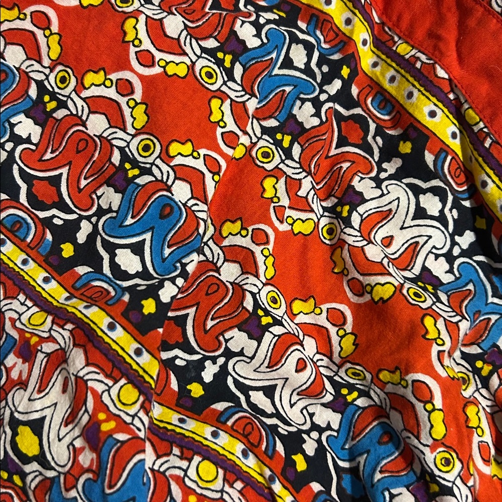 Anthony Richards vibrant colorful comfortable cotton midi dress - Picture 3 of 3